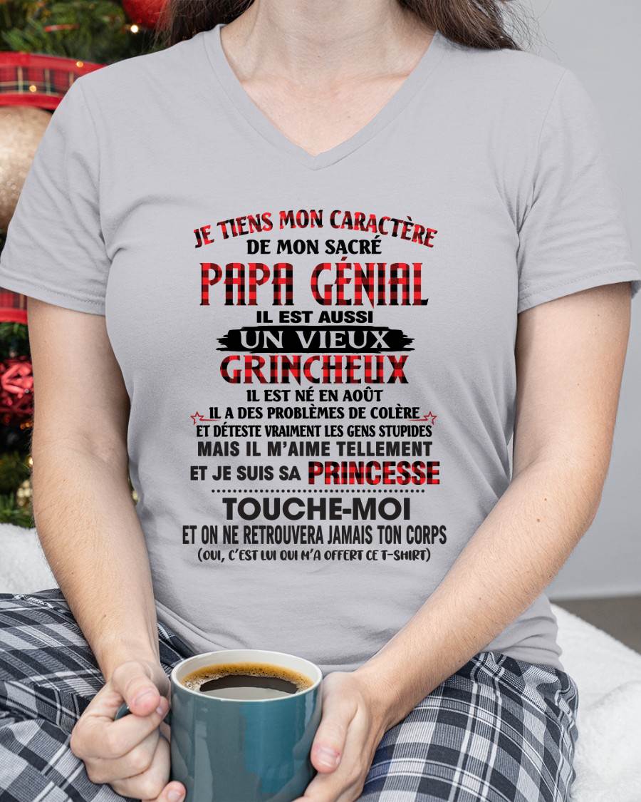 AOÛT / FILLE À PAPA GÂTÉE ET FIÈRE - CADEAU DE PAPA - TLEE08 (SKU2605-355-08)