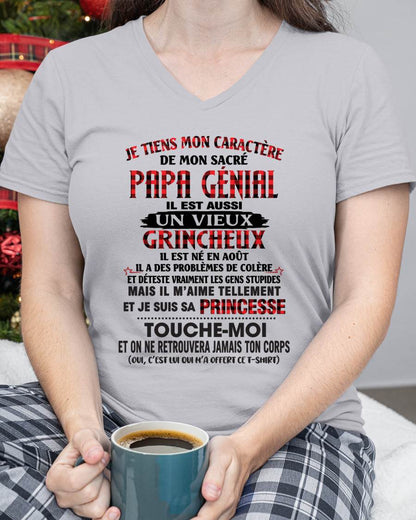 AOÛT / FILLE À PAPA GÂTÉE ET FIÈRE - CADEAU DE PAPA - TLEE08 (SKU2605-355-08)