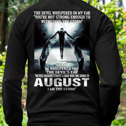 AUGUST - THE DEVIL WHISPERED IN MY EAR - T-SHIRT FOR MAN - TLEE08 (SKU08-35-08)