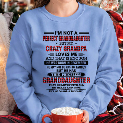 DECEMBER - PRICELESS GRANDDAUGHTER - FROM GRANDPA - TLEE12 (SKU2608-446-12)