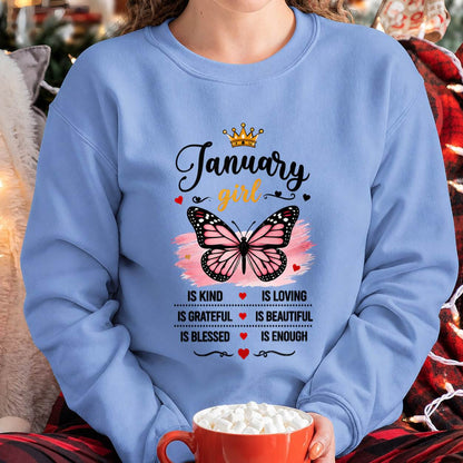 JANUARY GIRL BUTTERFLY SHIRT - FOR WOMEN - TLEE01 (SKU2608-593-01)
