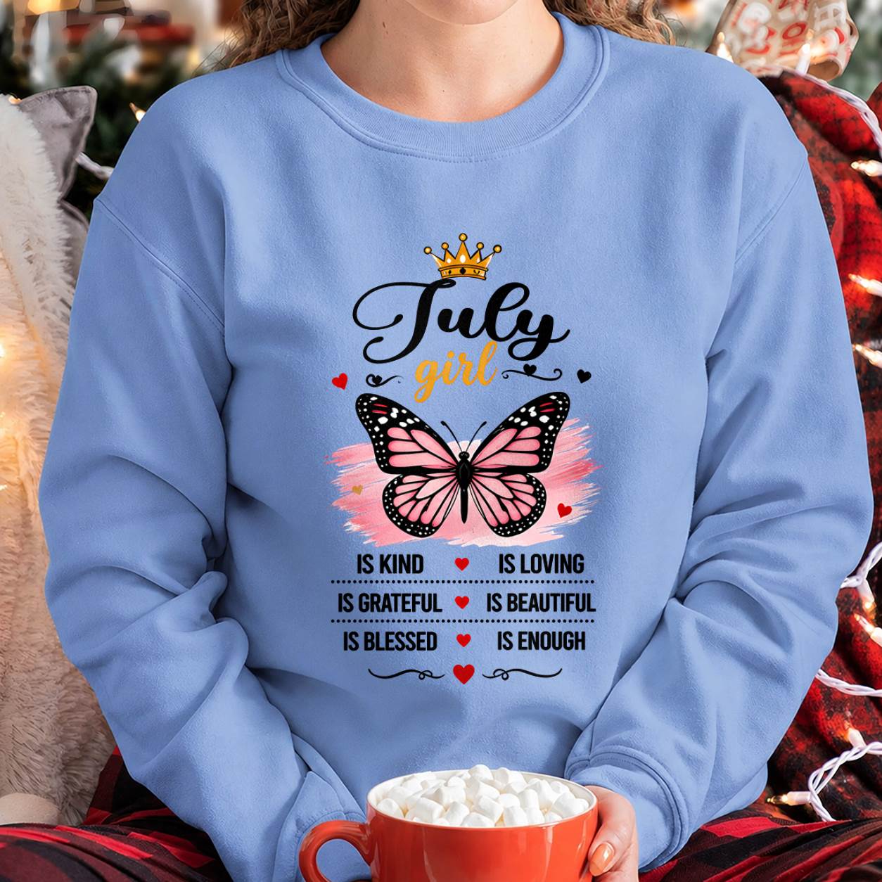 JULY GIRL BUTTERFLY SHIRT - FOR WOMEN - TLEE07 (SKU2608-593-07)