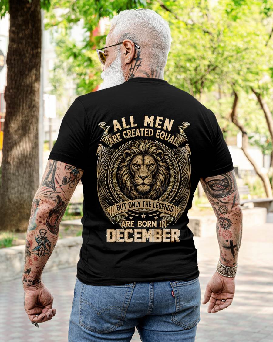 DECEMBER BORN LEGEND SHIRT – LION KING - FOR MAN - TLEE12 (SKU2606-177-12)