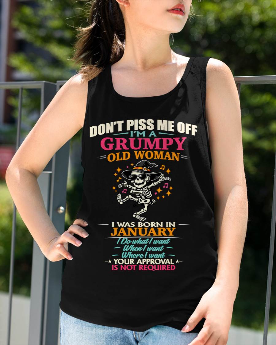 JANUARY - SASSY INDEPENDENT WOMAN FUNNY QUOTE - FOR WOMEN - TLEE01 (SKU2603-70-01)