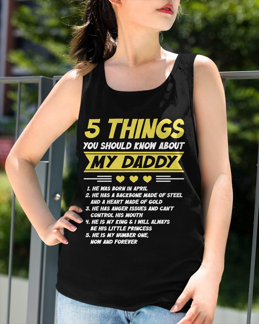 APRIL - 5 THINGS YOU SHOULD KNOW ABOUT MY DADDY - FROM DAD - TLEE04 (SKU2606-53-04)