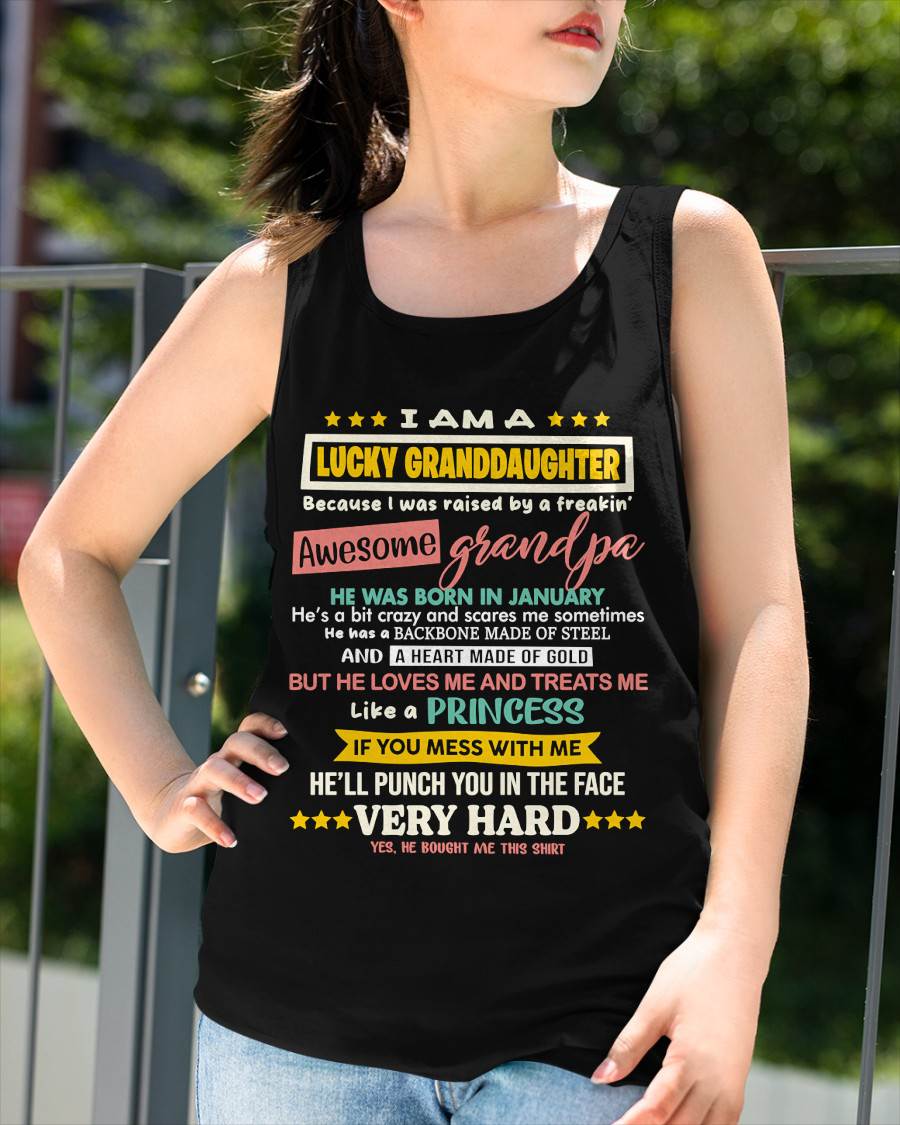 JANUARY GRANDPA – BLESSED GRANDDAUGHTER RAISED BY AN AMAZING GRANDPA - FROM GRANDPA - TLEE01 (SKU2603-273-01)