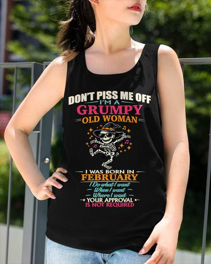 FEBRUARY  - SASSY INDEPENDENT WOMAN FUNNY QUOTE - FOR WOMEN - TLEE02 (SKU2603-70-02)