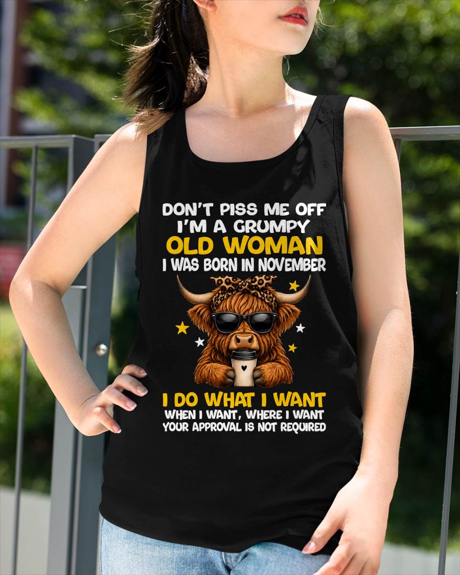 NOVEMBER BORN WOMAN FUNNY SHIRT - FOR WOMEN - TLEE11 (SKU2607-217-11)