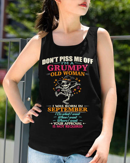 SEPTEMBER - SASSY INDEPENDENT WOMAN FUNNY QUOTE - FOR WOMEN - TLEE09 (SKU2603-70-09)