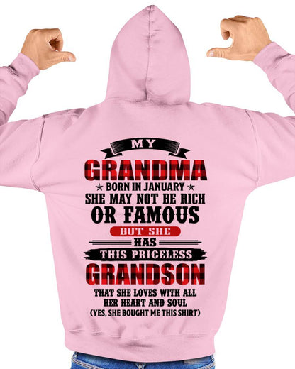 JANUARY GRANDMA - HER PRICELESS GRANDSON - FROM GRANDMA - TLEE01 (SKU2606-337-01)