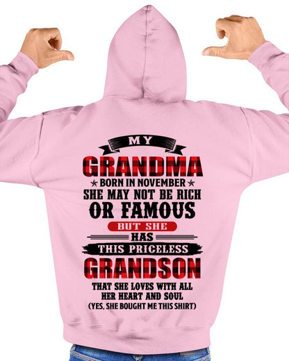NOVEMBER GRANDMA - HER PRICELESS GRANDSON - FROM GRANDMA - TLEE11 (SKU2606-337-11)