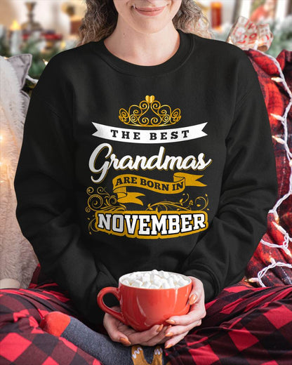 NOVEMBER GRANDMAS ARE THE BEST - FOR WOMEN - TLEE11 (SKU2605-238-11)