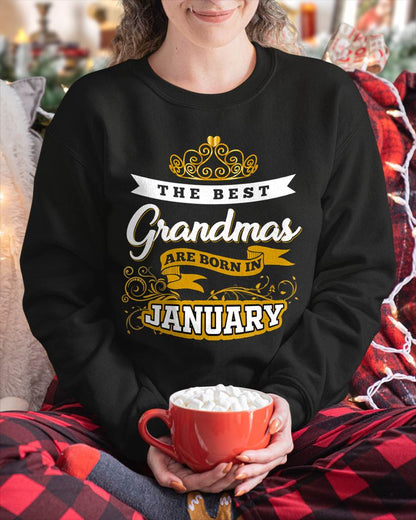 JANUARY GRANDMAS ARE THE BEST - FOR WOMEN - TLEE01 (SKU2605-238-01)