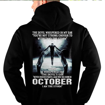 OCTOBER - THE DEVIL WHISPERED IN MY EAR - T-SHIRT FOR MAN - TLEE10 (SKU08-35-10)