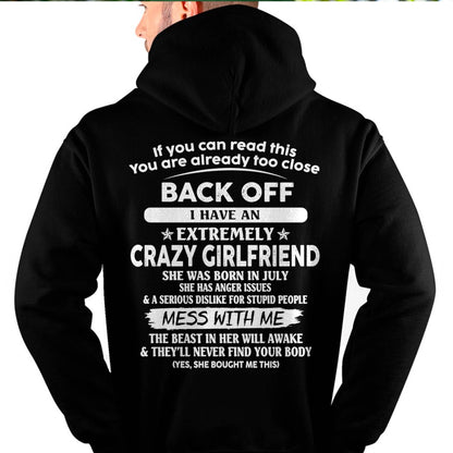 July - If You Can Read This You Are Already Too Close - Gift For Your Boyfriend, Husband From Wife - TLEE07 (SKU07-175-07)