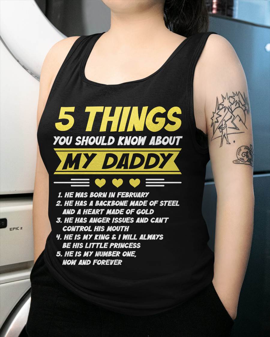 FEBRUARY - 5 THINGS YOU SHOULD KNOW ABOUT MY DADDY - FROM DAD - TLEE02 (SKU2606-53-02)