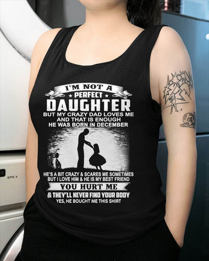 DAD BORN IN DECEMBER AND DAUGHTER BEST FRIENDS - FROM DAD - TLEE12 (SKU2605-166-12)