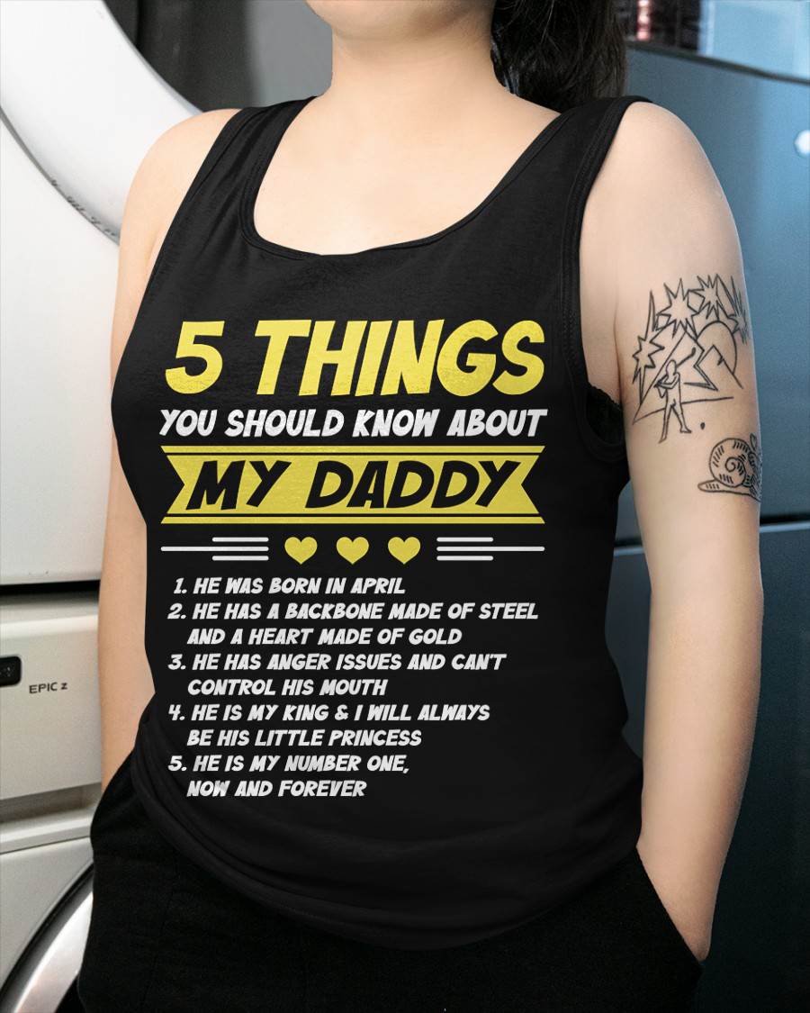 APRIL - 5 THINGS YOU SHOULD KNOW ABOUT MY DADDY - FROM DAD - TLEE04 (SKU2606-53-04)