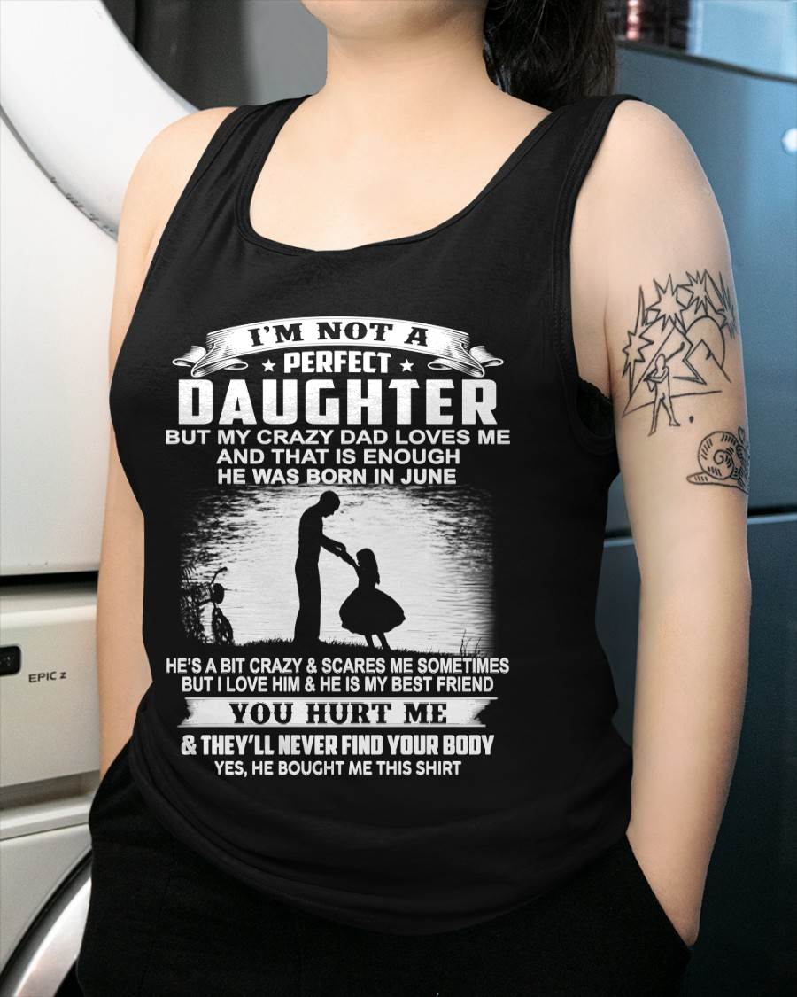 DAD BORN IN JUNE AND DAUGHTER BEST FRIENDS - FROM DAD - TLEE06 (SKU2605-166-06)