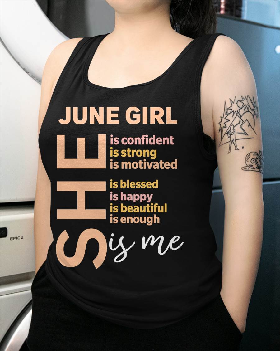 JUNE GIRL - SELF LOVE TYPOGRAPHY - FOR WOMEN - TLEE06 (SKU2606-255-06)