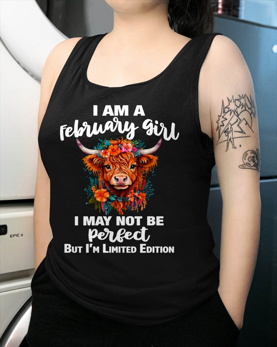 FEBRUARY GIRL ONE OF A KIND TEE - FOR WOMEN - TLEE02 (SKU2607-296-02)