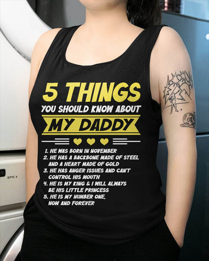 NOVEMBER - 5 THINGS YOU SHOULD KNOW ABOUT MY DADDY - FROM DAD - TLEE11 (SKU2606-53-11)