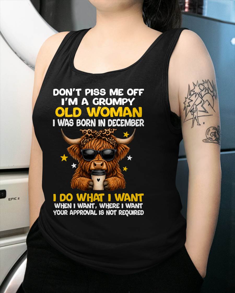 DECEMBER BORN WOMAN FUNNY SHIRT - FOR WOMEN - TLEE12 (SKU2607-217-12)