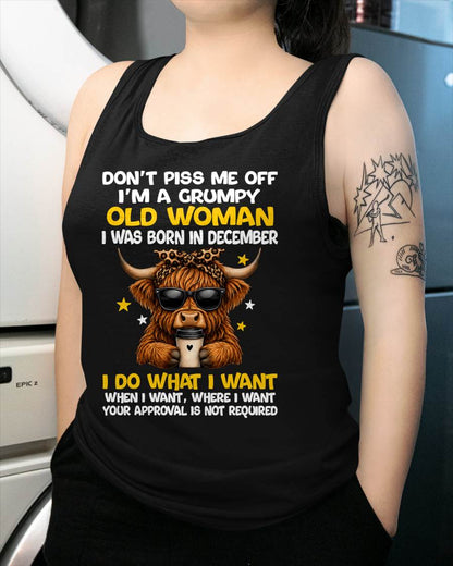 DECEMBER BORN WOMAN FUNNY SHIRT - FOR WOMEN - TLEE12 (SKU2607-217-12)