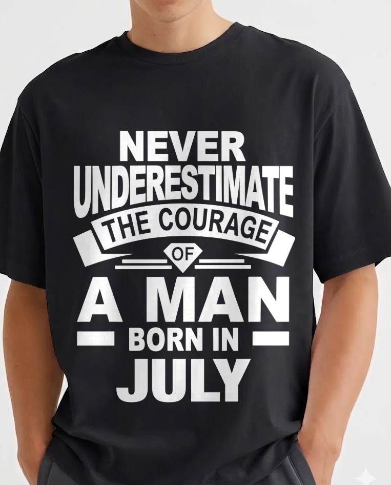JULY BORN MAN : COURAGE STRENGTH & PRIDE - FOR MAN - TLEE07 (SKU2606-126-07)