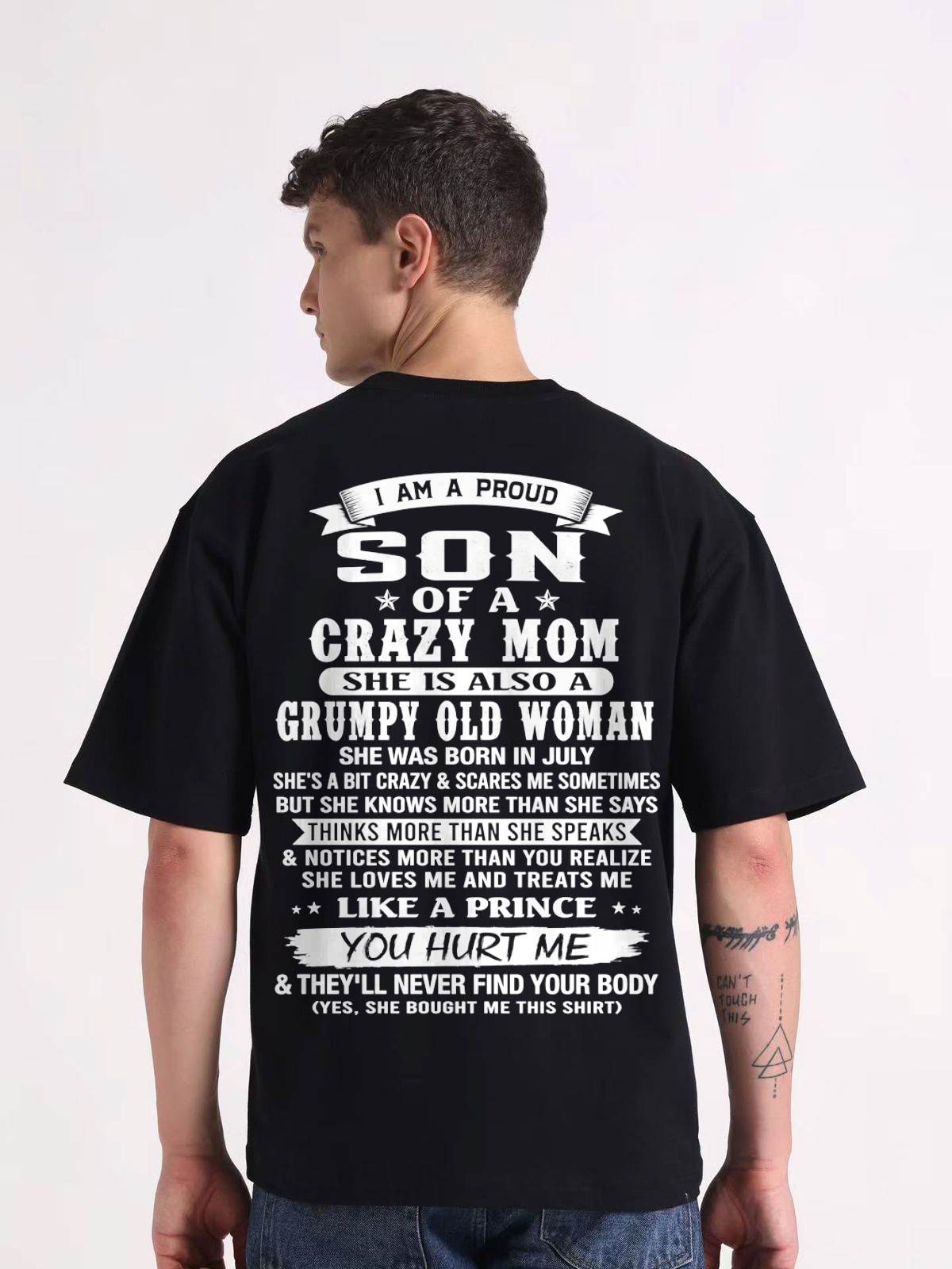 JULY - PROUD SON OF A CRAZY MOM - FROM MOM - TLEE07 (SKU2606-127-07)