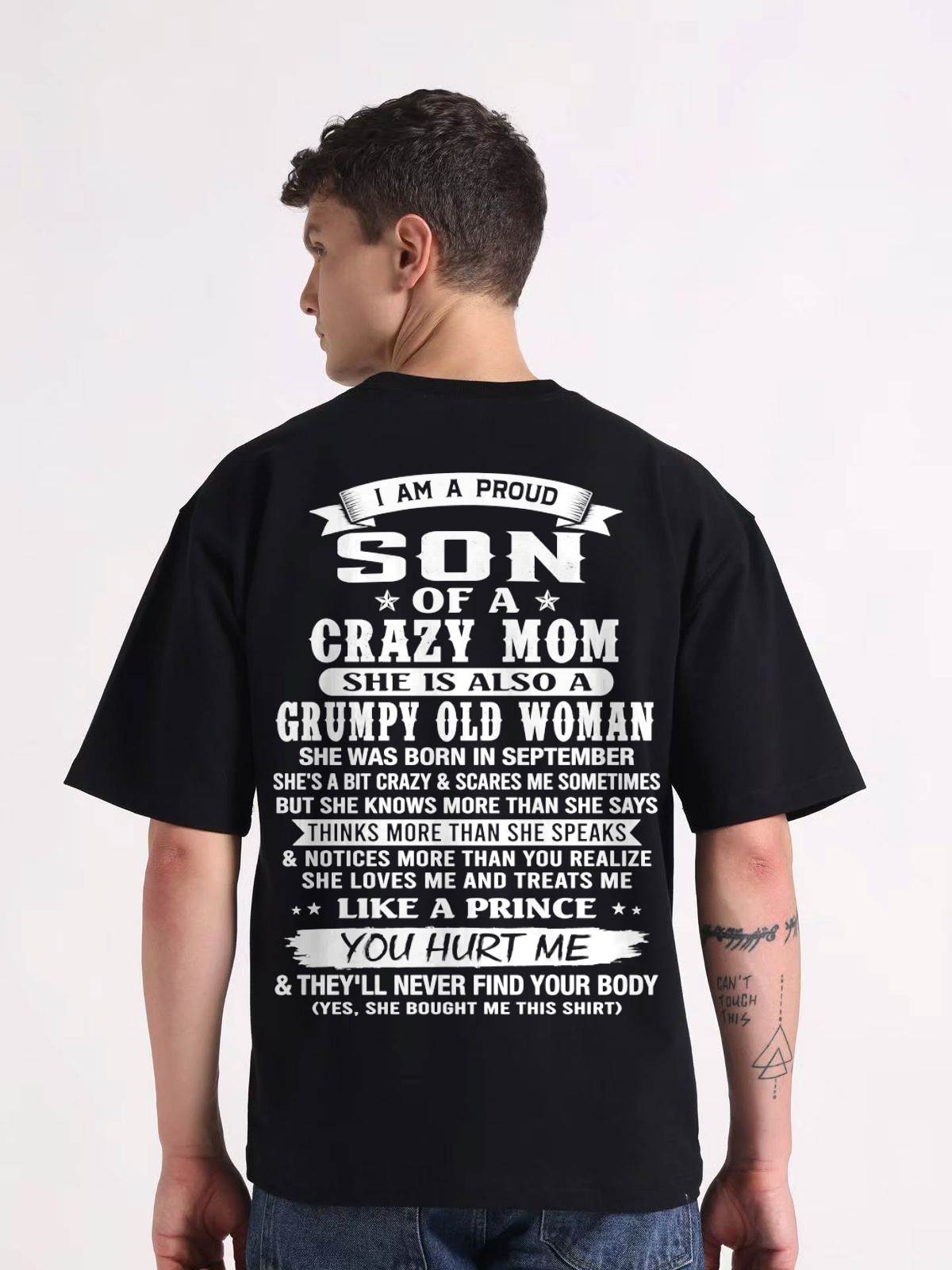 SEPTEMBER - PROUD SON OF A CRAZY MOM - FROM MOM - TLEE09 (SKU2606-127-09)