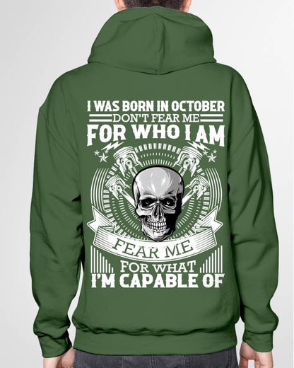 OCTOBER – DON’T FEAR ME FOR WHO I AM, FEAR ME FOR WHAT I’M CAPABLE OF - FOR MAN - TLEE10 (SKU2604-199-10)