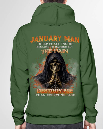 JANUARY MAN SKULL SHIRT – I KEEP IT ALL INSIDE DARK GOTHIC T-SHIRT - FOR MAN - TLEE01 (SKU2604-136-01)