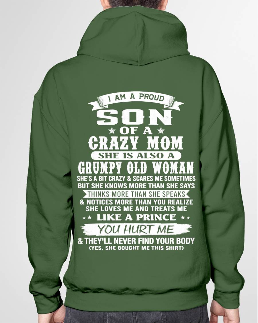PROUD SON OF A CRAZY MOM - FROM MOM - TLEE00 (SKU2606-127-00)