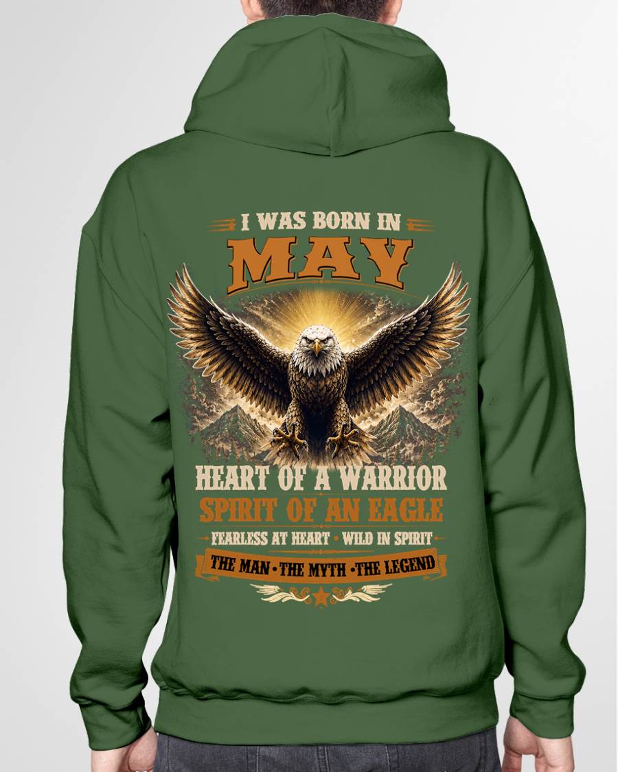 MAY BORN WARRIOR EAGLE SHIRT DESIGN - FOR MAN - TLEE05 (SKU2605-225-05)