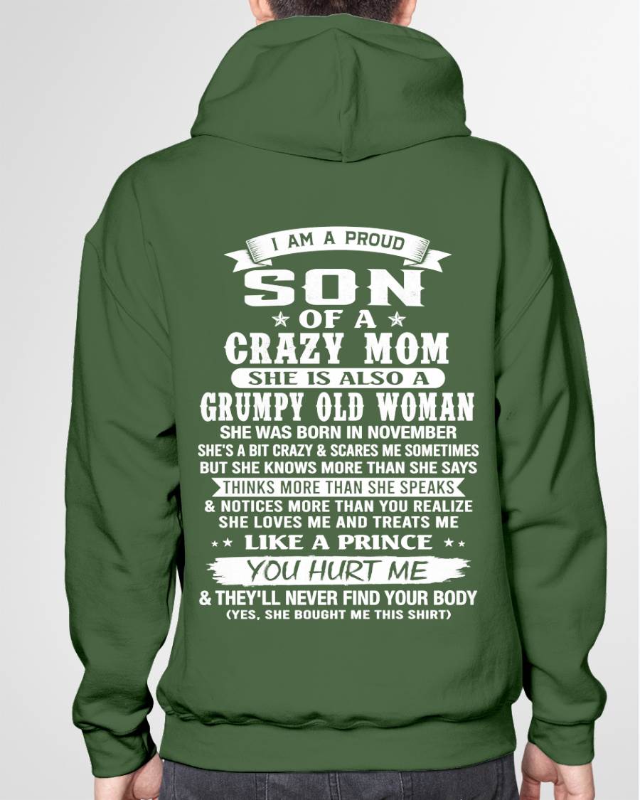 NOVEMBER - PROUD SON OF A CRAZY MOM - FROM MOM - TLEE11 (SKU2606-127-11)
