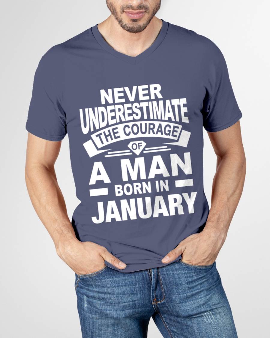 JANUARY BORN MAN : COURAGE STRENGTH & PRIDE - FOR MAN - TLEE01 (SKU2606-126-01)