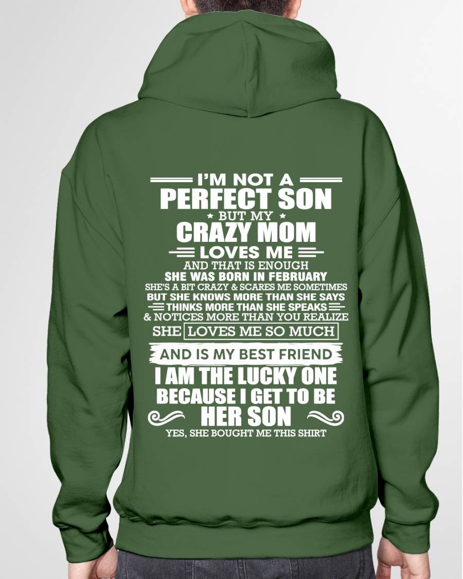 FEBRUARY MOM - SHE MAY BE CRAZY BUT SHE LOVES ME UNCONDITIONALLY - FROM MOM - TLEE02 (SKU2604-84-02)