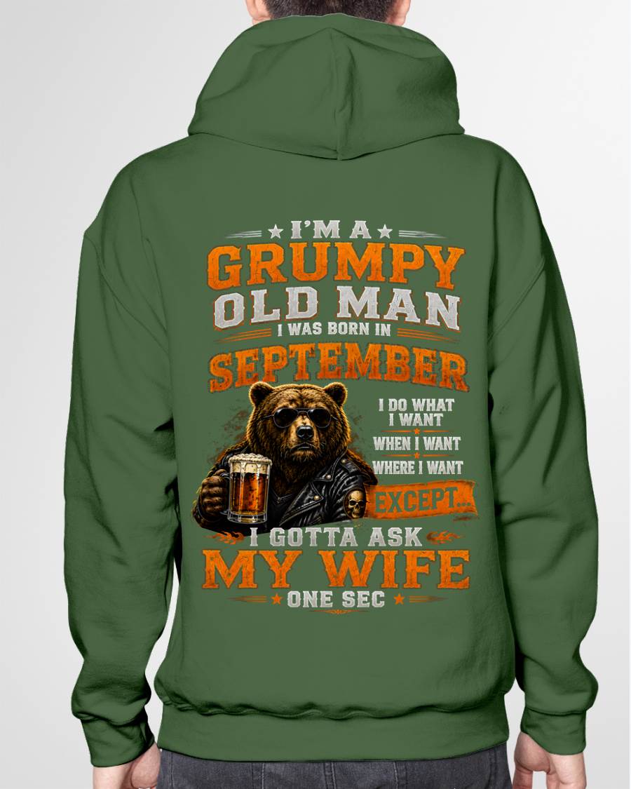 SEPTEMBER GRUMPY OLD MAN I GOTTA ASK MY WIFE - FOR MAN - TLEE09 (SKU2608-506-09)