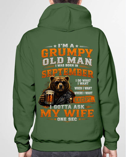 SEPTEMBER GRUMPY OLD MAN I GOTTA ASK MY WIFE - FOR MAN - TLEE09 (SKU2608-506-09)