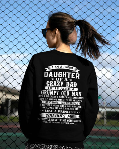 PROUD DAUGHTER OF A CRAZY DAD - FROM DAD - TLEE00 (SKU2606-70-00)