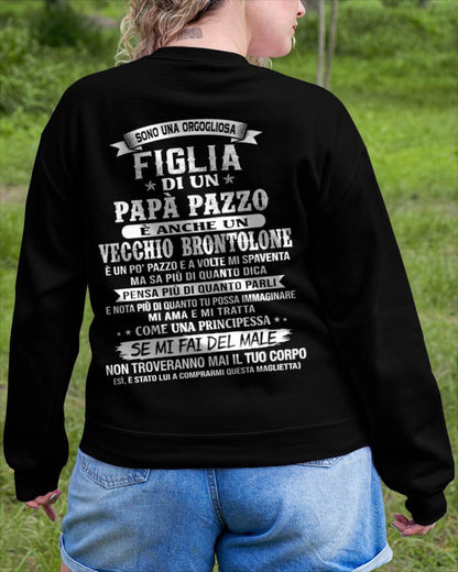 FIGLIA DI UN PAPÀ PAZZO - REGALO DA PAPÀ  - TLEE00 (SKU2606-155-00)