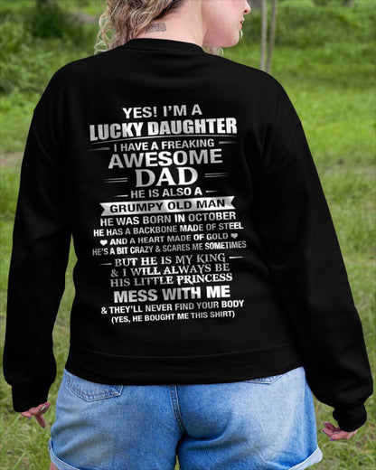 OCTOBER - BEHIND EVERY STRONG GIRL IS AN AWESOME DAD - FROM DAD - TLEE10 (SKU2605-405-10)