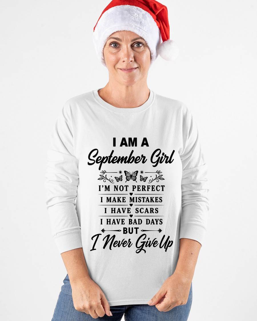 SEPTEMBER GIRL NEVER GIVE UP - FOR WOMEN - TLEE09 (SKU2606-378-09)