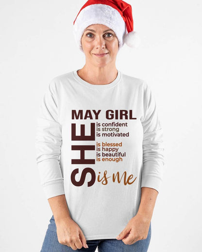 MAY BORN GIRL – CONFIDENT & STRONG - FOR WOMEN - TLEE05 (SKU2605-04-05)