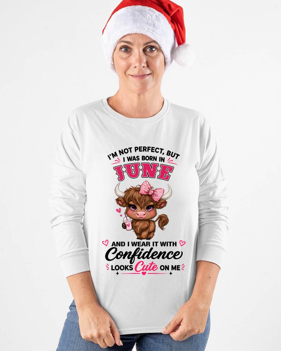 JUNE BORN CONFIDENCE TEE - FOR WOMEN - TLEE06 (SKU2608-118-06)
