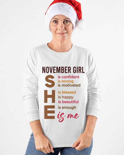 NOVEMBER GIRL - SHE IS ME - FOR WOMEN - TLEE11 (SKU2607-164-11)