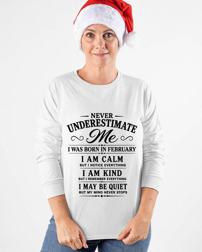 FEBRUARY GIRL : CALM, KIND, UNFORGETTABLE - FOR WOMEN - TLEE02 (SKU2606-139-02)