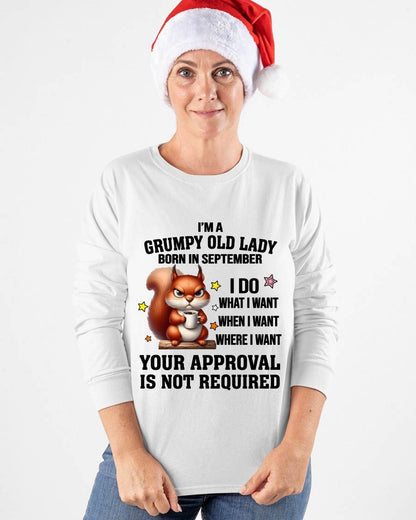 SEPTEMBER BORN WOMEN DON’T NEED APPROVAL TEE - FOR WOMEN - TLEE09 (SKU2605-211-09)