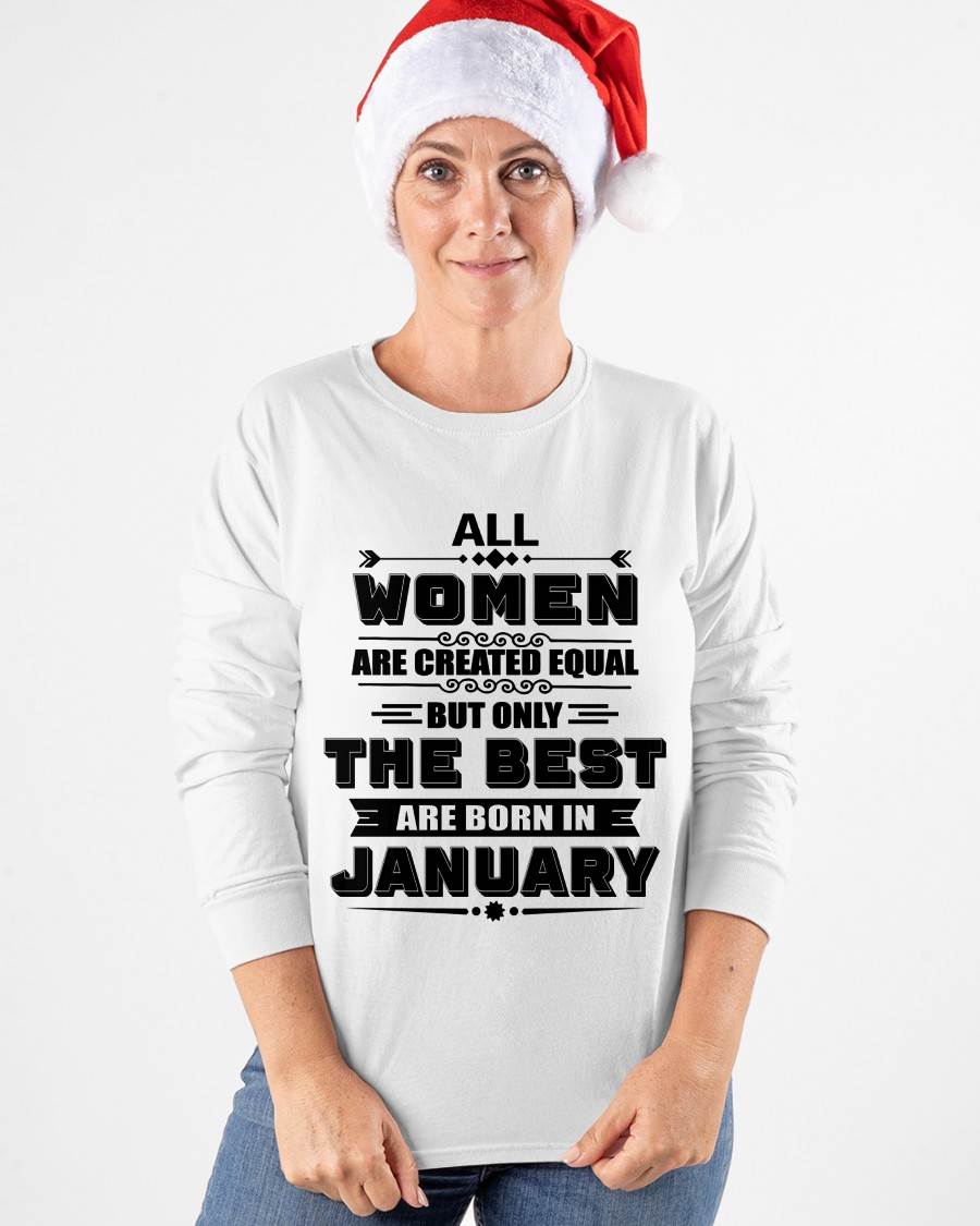 JANUARY GIRL – ALL WOMEN ARE CREATED EQUAL - FOR WOMEN - TLEE01 (SKU2604-50-01)